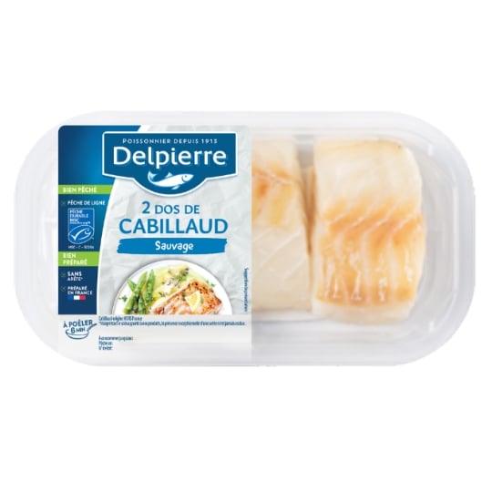 Dos de Cabillaud Sauvage Nature MSC DELPIERRE