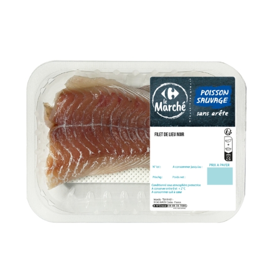 Filet de Lieu Noir Sans Peau Sans Arête CARREFOUR LE MARCHE