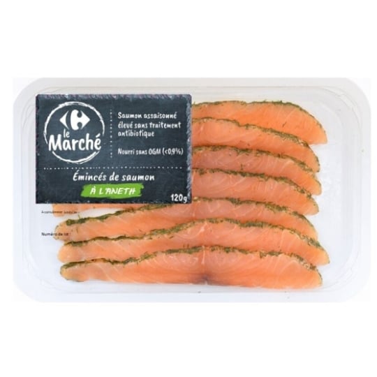 Emincés de saumon à l'aneth CARREFOUR LE MARCHE