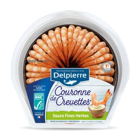 Crevettes en Couronne Sauce Fines Herbes DELPIERRE