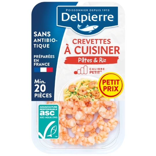 Crevettes à Cuisiner ASC DELPIERRE
