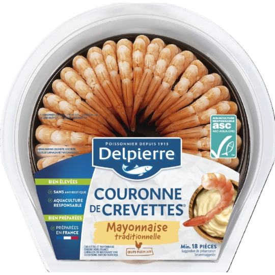 Couronne de Crevettes Décortiquées sauce mayonnaise DELPIERRE