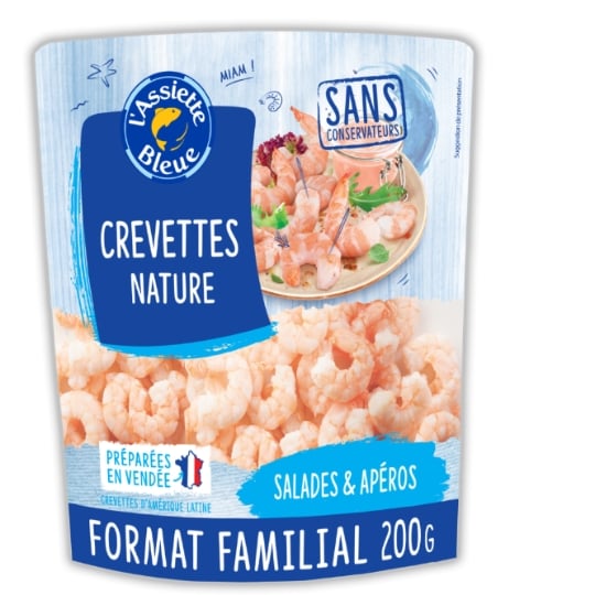 Crevettes Décortiquées Nature L'ASSIETTE BLEUE