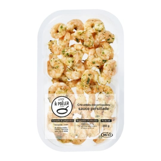 Crevettes décortiquées sauce persillade MITI