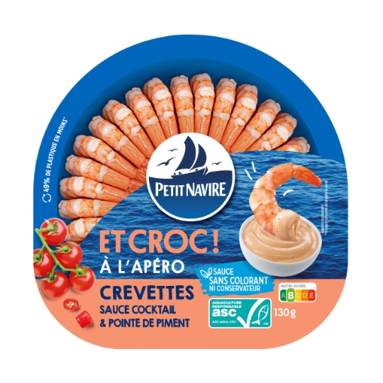 Crevettes Sauce Cocktail et pointe de Piment PETIT NAVIRE