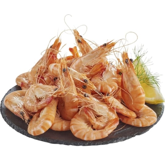 Assiette de crevettes ASC 60/80 et mayonnaise