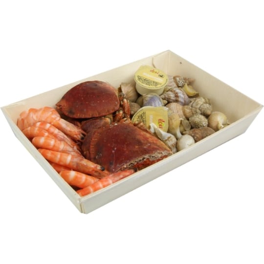 Trio de Fruits de Mer Demi Tourteau Crevettes et Bulots