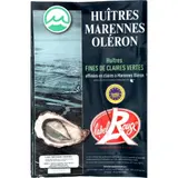 Huîtres Fines de Claires Vertes Marennes-d'oléron N°3 IGP Label Rouge
