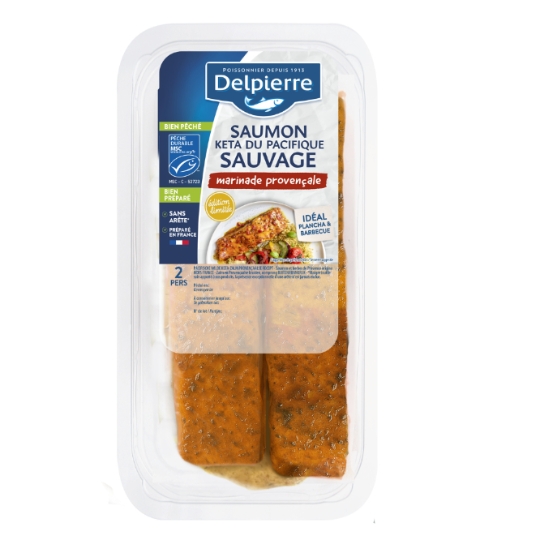Pavés Saumon Keta du Pacifique Sauvage Marinade Provençale DELPIERRE