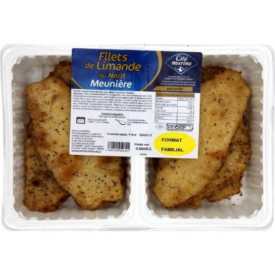 Filets de limande meunière CITE MARINE