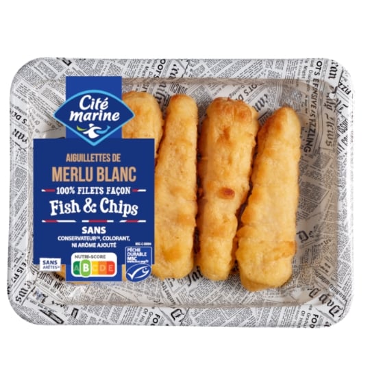 Aiguillettes de Merlu Blanc Façon Fish & Chips CITE MARINE