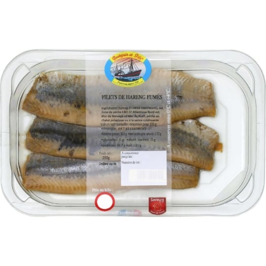 Filets de hareng fumés BOURGAIN