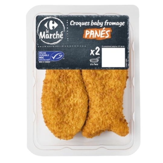 Croques  baby MSC fromage panés  CARREFOUR LE MARCHE
