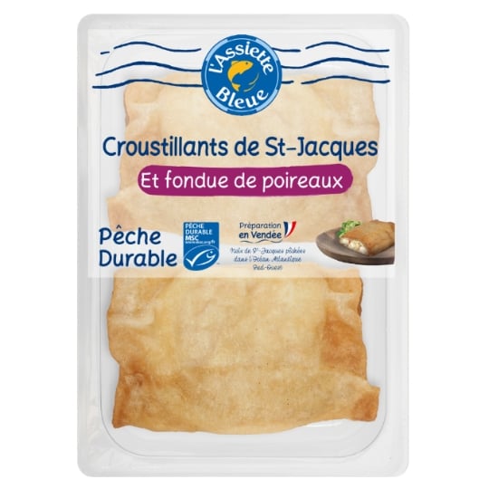 Croustillant de St Jacques et Fondue de Poireaux