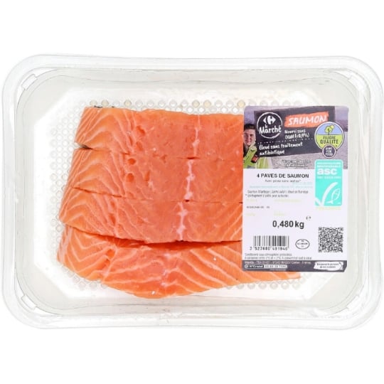Pavés de Saumon ASC CARREFOUR LE MARCHE