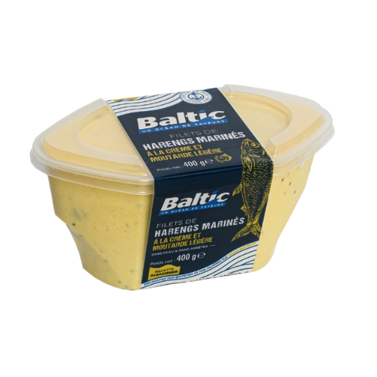 Filets de Harengs Marinés à la Crème et Moutarde Légère, Recette Alsacienne BALTIC
