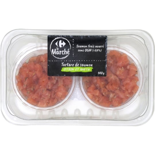 Tartare de saumon citron et aneth CARREFOUR LE MARCHE