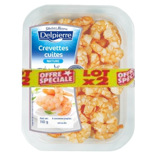 Crevettes Cuites Nature DELPIERRE
