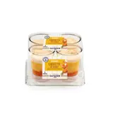 Verrines crevettes au curry, carottes confites et crème pimentée GUYADER