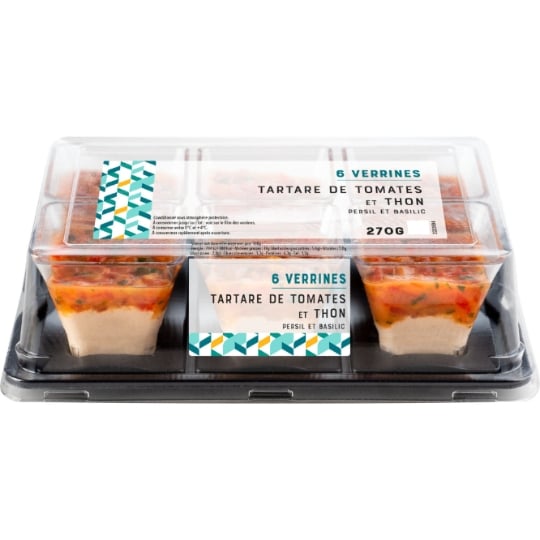 Verrines Tartare de Tomates et Thon MIX BUFFET