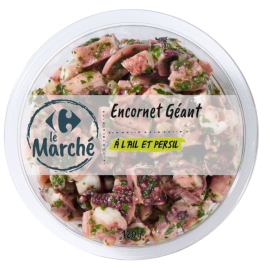 Encornets géant à l'ail et persil frais