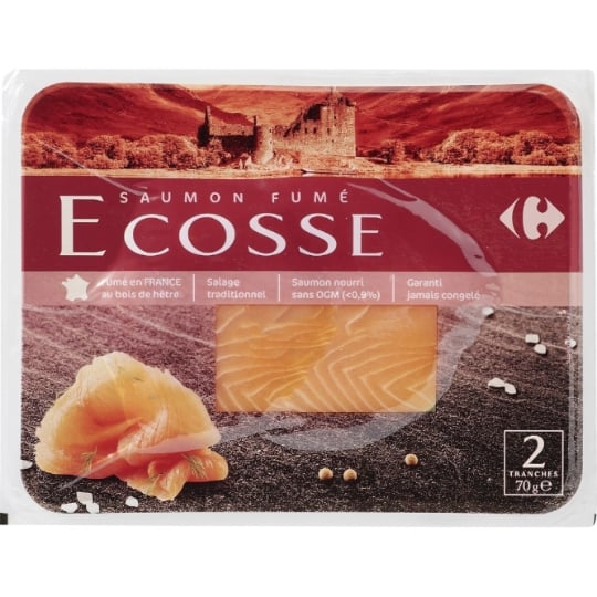 Saumon fumé Ecosse CARREFOUR