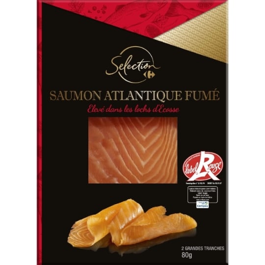 Saumon Fumé d'Ecosse Label Rouge CARREFOUR SELECTION