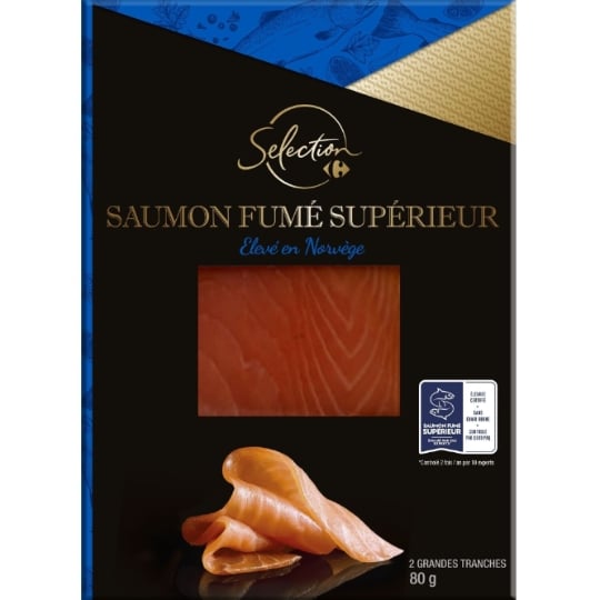 Saumon Fumé Supérieur de Norvège CARREFOUR SELECTION