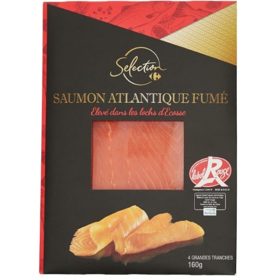 Saumon Fumé Atlantique Label Rouge CARREFOUR SELECTION
