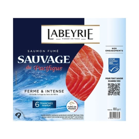 Saumon Fumé Sauvage du Pacifique Intense LABEYRIE
