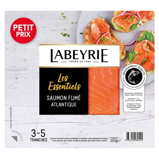 Saumon Fumé d'Atlantique les Essentiels LABEYRIE
