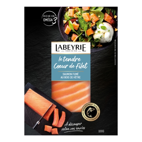 Saumon Fumé de Norvège au Bois de Hêtre LABEYRIE