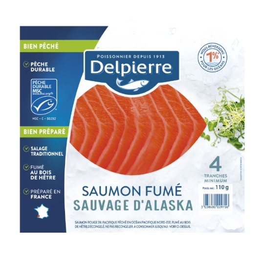 Saumon Fumé Sauvage d'Alaska DELPIERRE