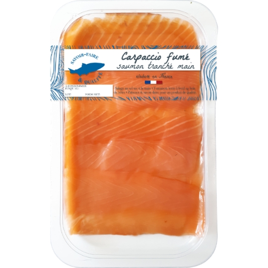 Carpaccio Saumon Fumé Tranché Main FJORD KING