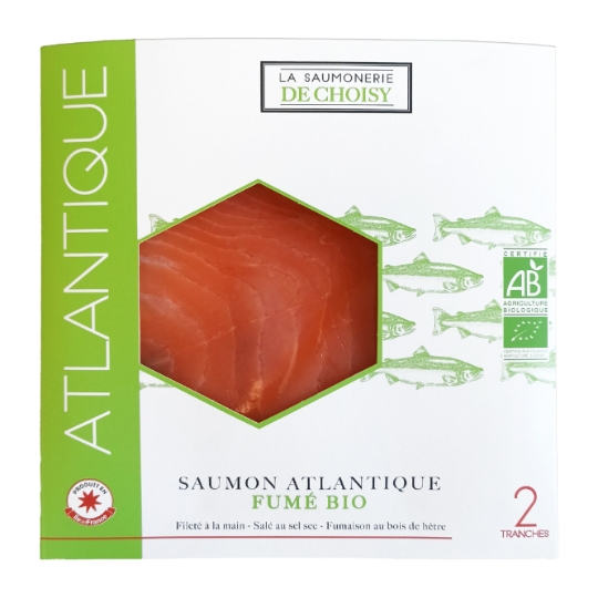Saumon Fumé Bio Atlantique - 2 Tranches LA SAUMONERIE DE CHOISY