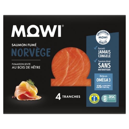 Saumon Fumé de Norvège ASC MOWI