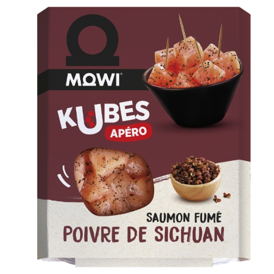 Cubes de Saumon Fumé au Poivre de Sichuan MOWI