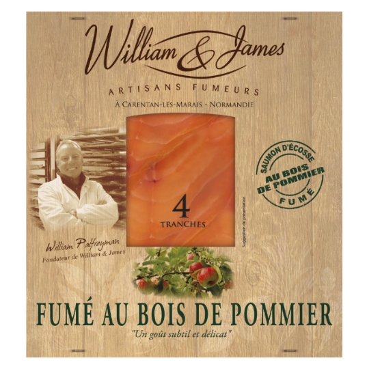 Saumon fumé au bois de pommier WILLIAM & JAMES