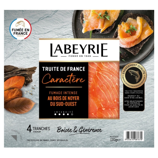 Truite de France Caractère Fumage Intense LABEYRIE
