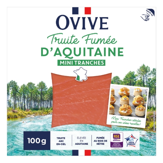 Truite Fumée d'Aquitaine Mini Tranches OVIVE