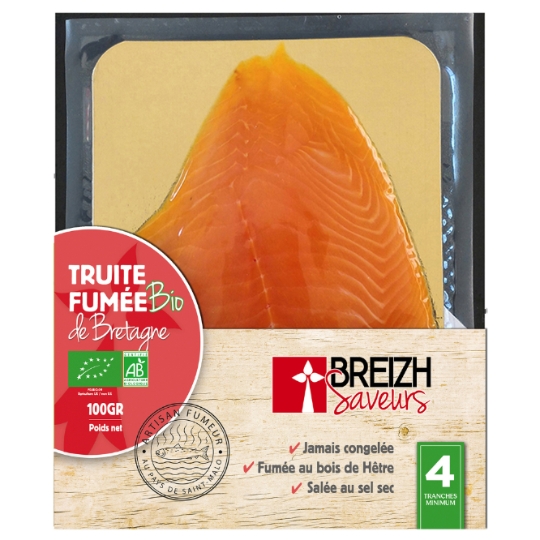 TRUITE Fumée Bio de Bretagne BREIZH SAVEURS