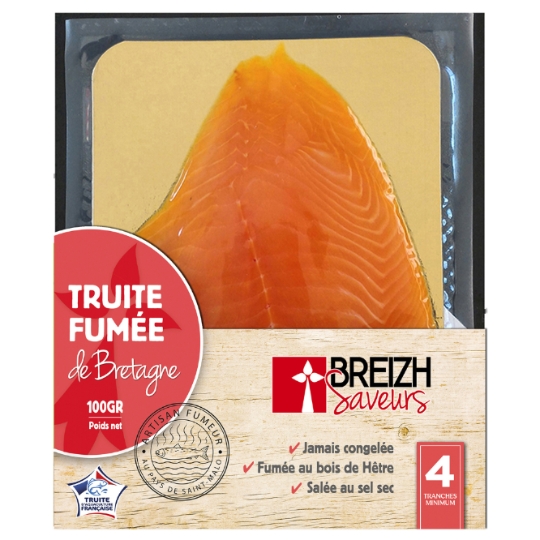 TRUITE Fumée De Bretagne BREIZH SAVEURS