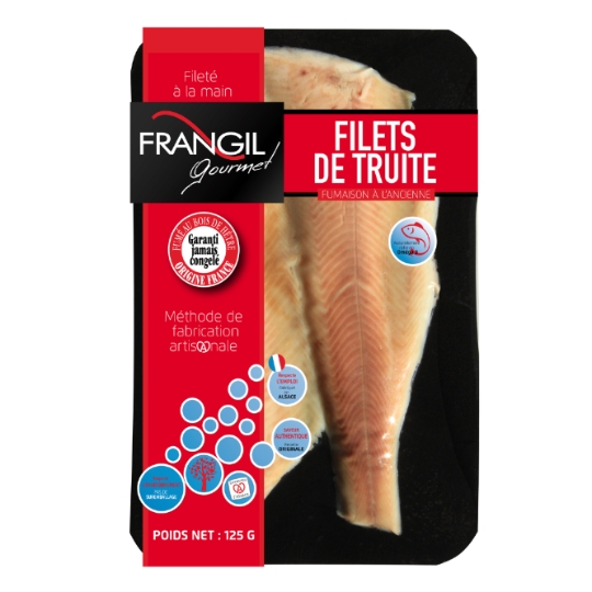 Filets de Truite Fumé à l'Ancienne au Bois de Hêtre FRANGIL GOURMET