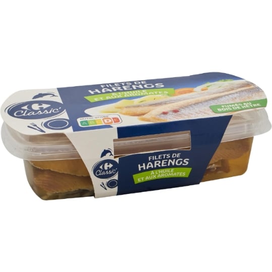 Filets de hareng fumés doux CARREFOUR CLASSIC'