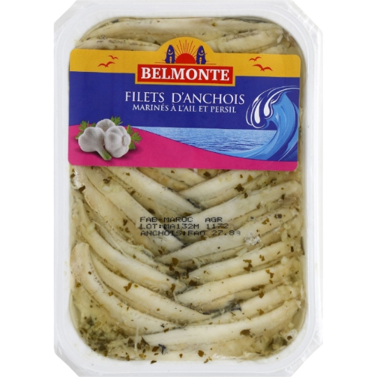 Filet d'anchois marinés à l'ail et au persil BELMONTE