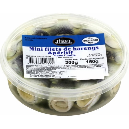 Filets de harengs à l'huile JIBEL