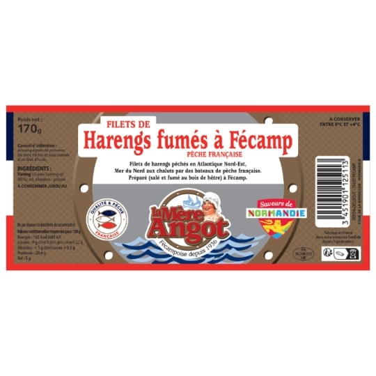 Filets de Harengs Fumés Tradition Pêche Française LA MERE ANGOT