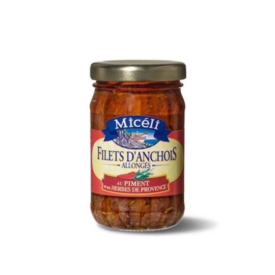 Filets d'Anchois Allongés au Piment et aux Herbes de Provence MICELI