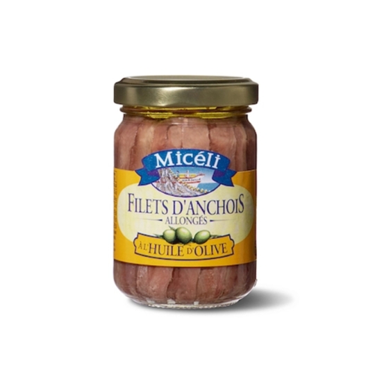 Filets d'Anchois Allongés à l'Huile d'Olive MICELI