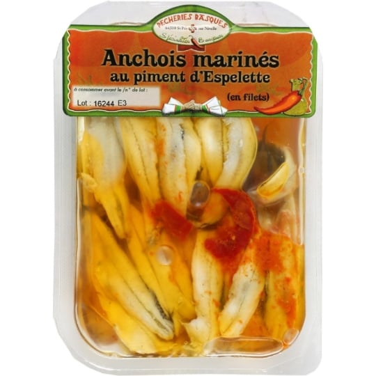 Filets d'anchois au piment d'Espelette PECHERIES BASQUES